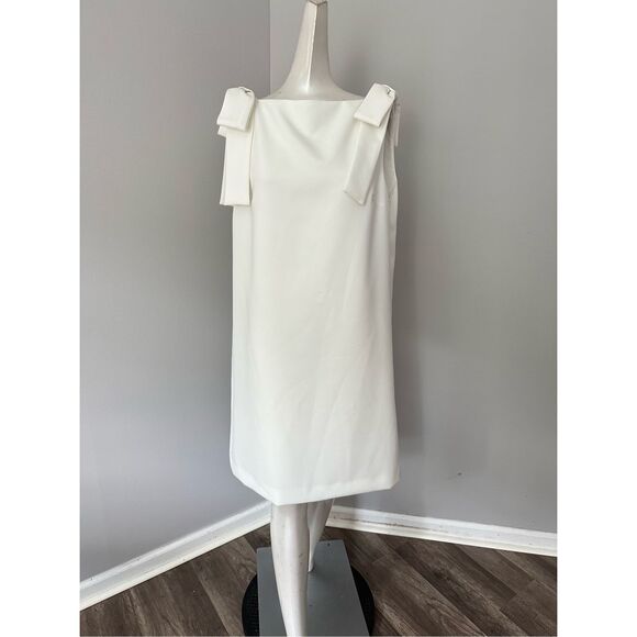 NWT Carolina Herrera Bow Strap Shift Dress Size 12 $1490 - Picture 8 of 12
